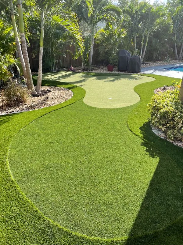 Small turf yard